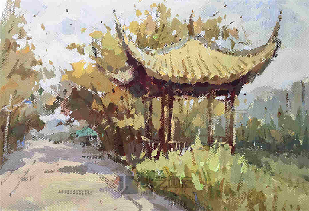 色彩风景图片_色彩风景超清临摹图 - 武汉北艺画室
