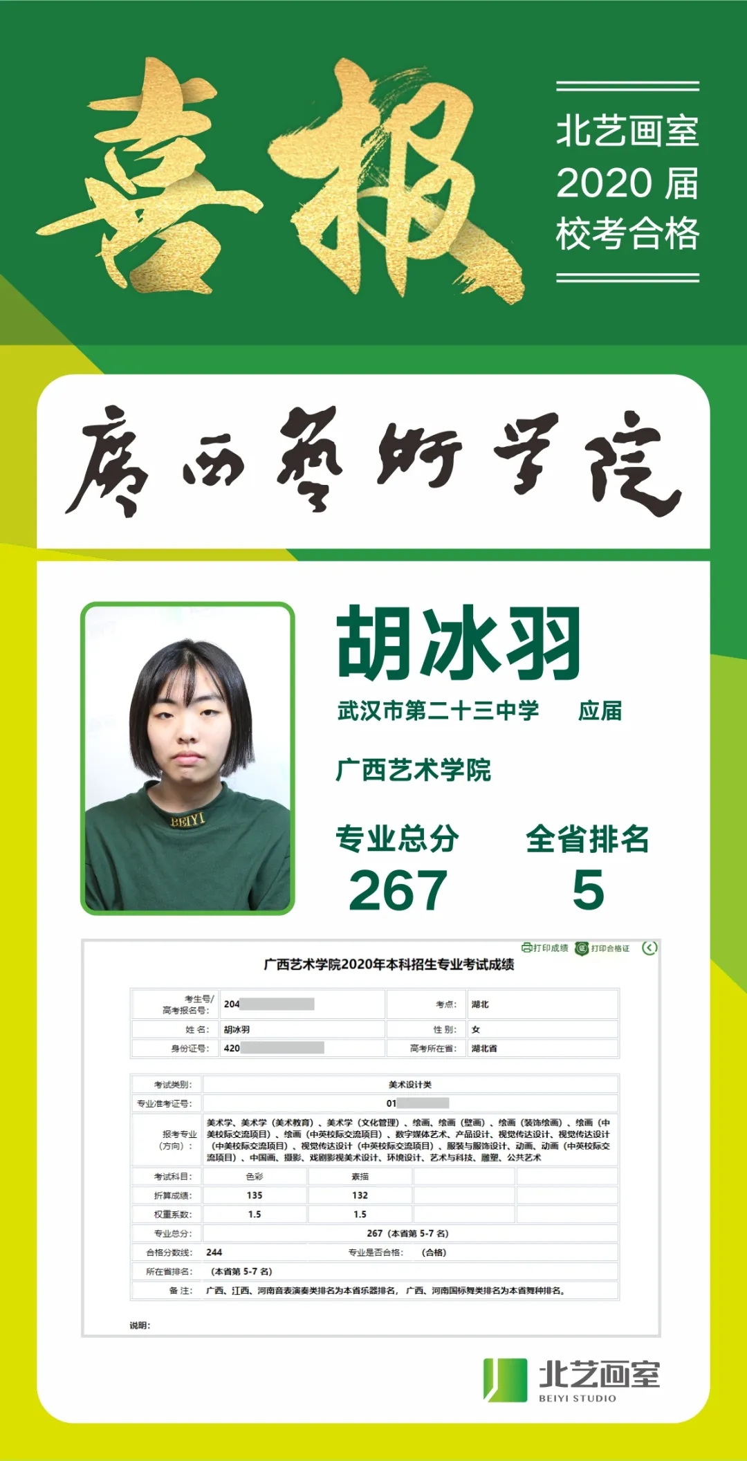 北艺画室广艺校考优秀学员