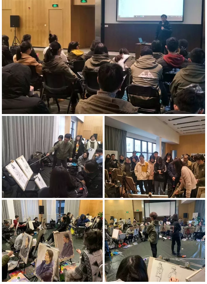 送考与备考现场