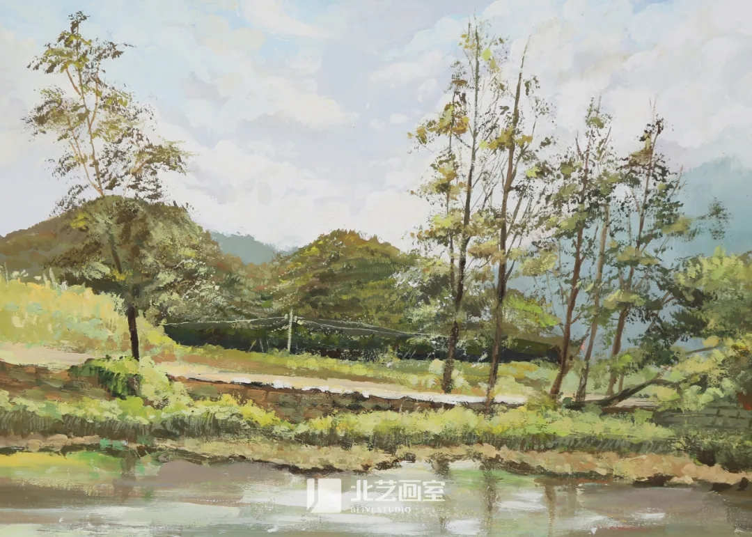 色彩风景图片_色彩风景超清临摹图 - 武汉北艺画室